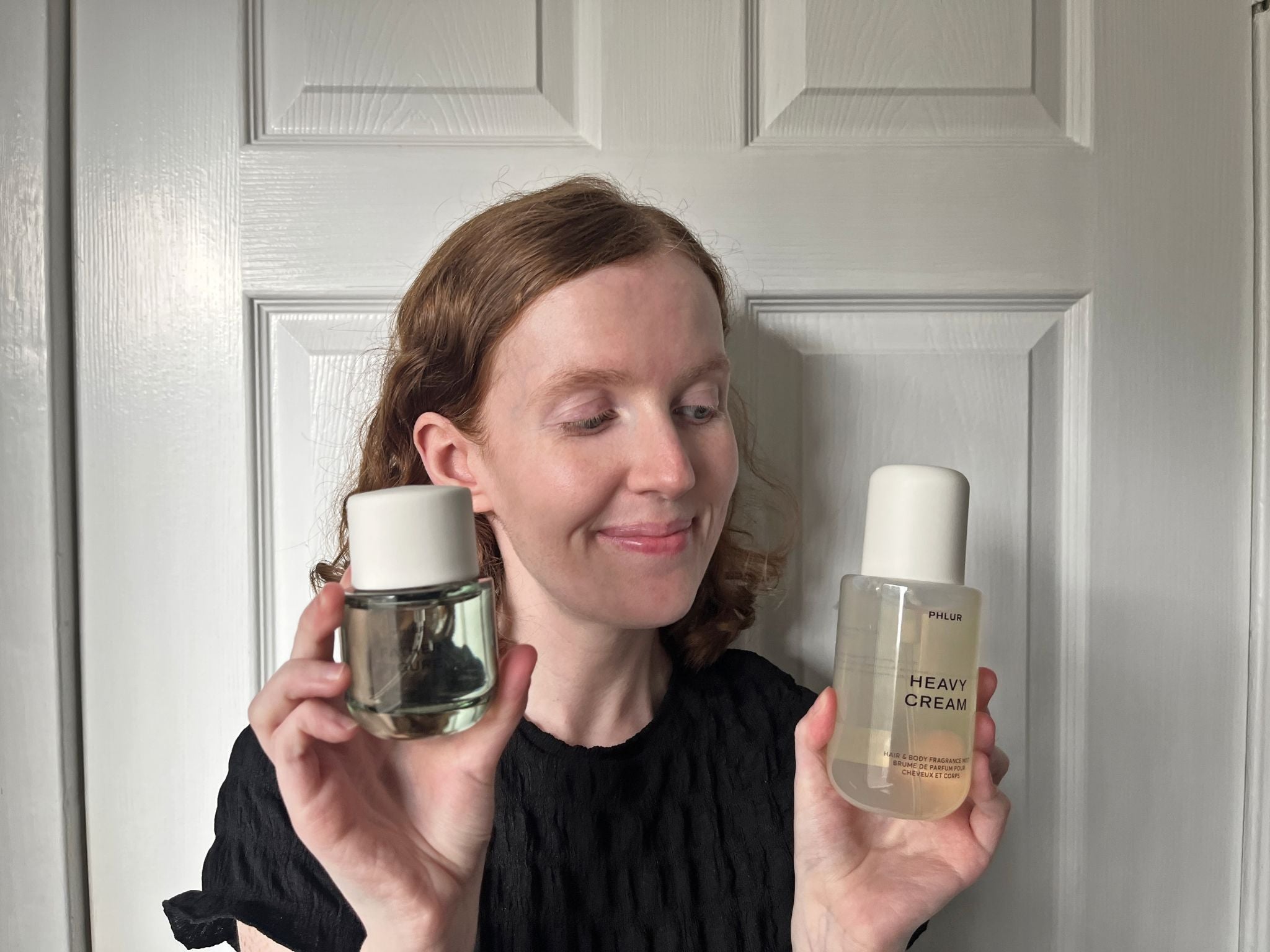 I tried both perfumes and body reducers